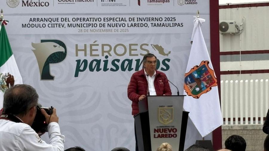Gobernador Américo Villarreal da la Bienvenida a "Héroes Paisanos" en Nuevo Laredo