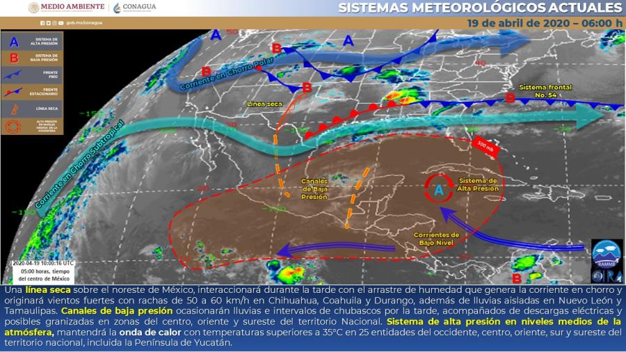 Se pronostican vientos con posibles tolvaneras y lluvias en Tamaulipas