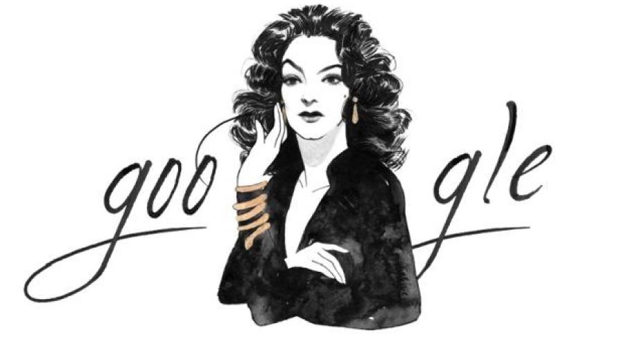 Doodle recuerda a María Félix en su cumpleaños