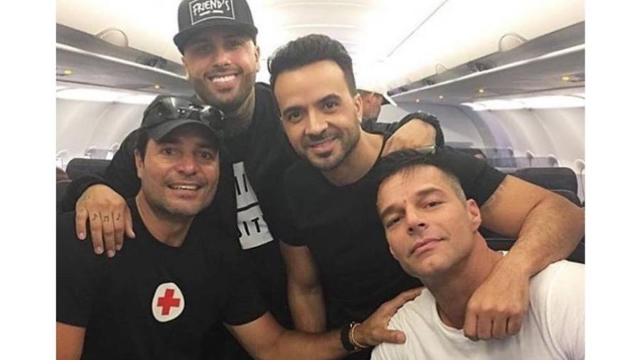 Ricky Martin, Chayanne, Luis Fonsi y Nicky Jam llevan ayuda a Puerto Rico