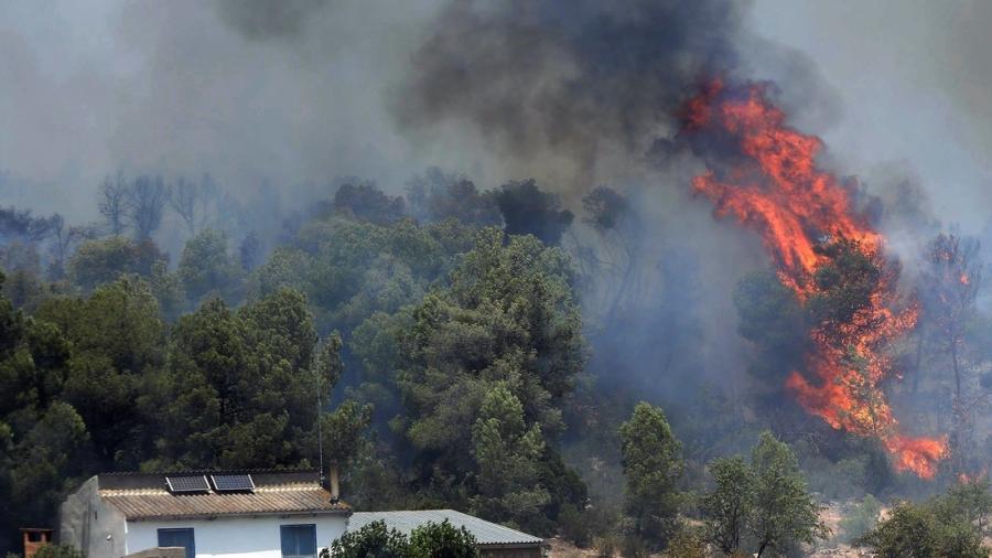 Bomberos controlan 80 por ciento del incendio en Cataluña