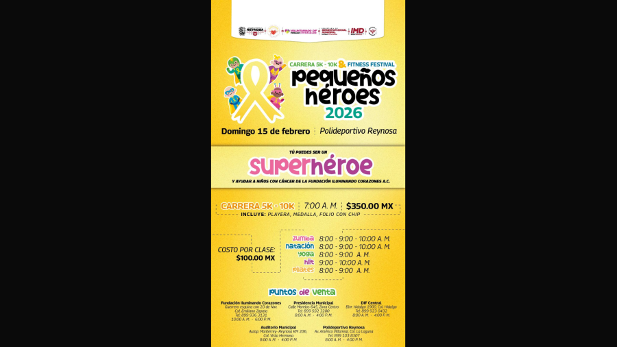 Se realizará Fitness Festival Pequeños Héroes con el apoyo de Carlos Peña Ortiz