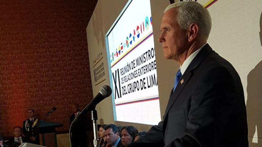 Pence pide a México reconocer a Guaidó como presidente de Venezuela