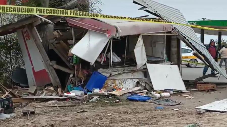 Muere comerciante y quedan cinco lesionados por choque