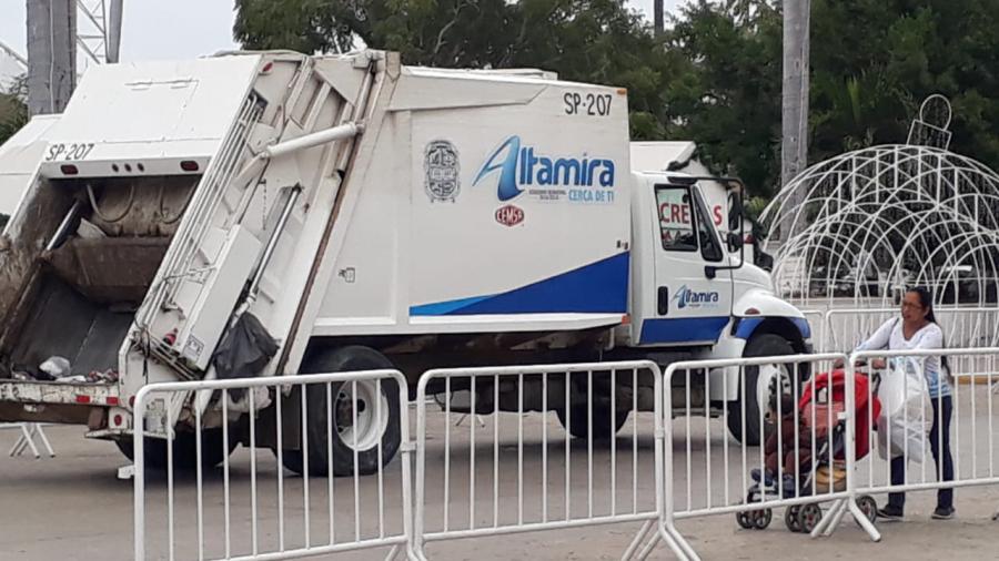 Se concreta programa de limpieza de espacios públicos en la zona sur de Altamira