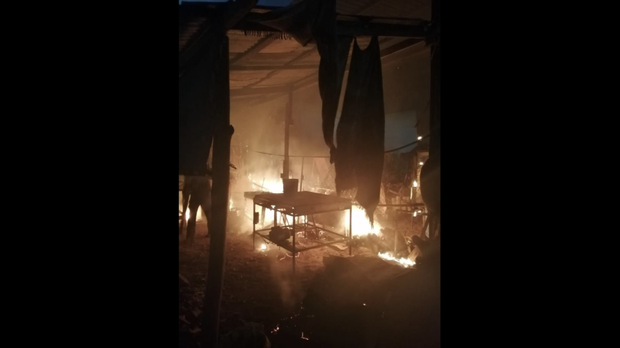 Sólo daños materiales deja incendio en taller de carpintería en CEDES Victoria