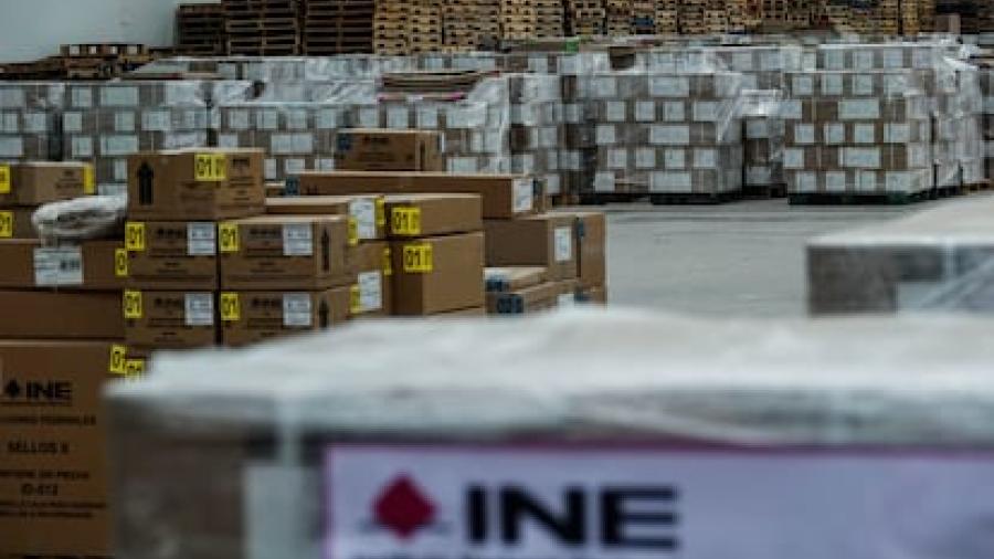 Entregan a INE material electoral completo para elecciones del 2 de junio