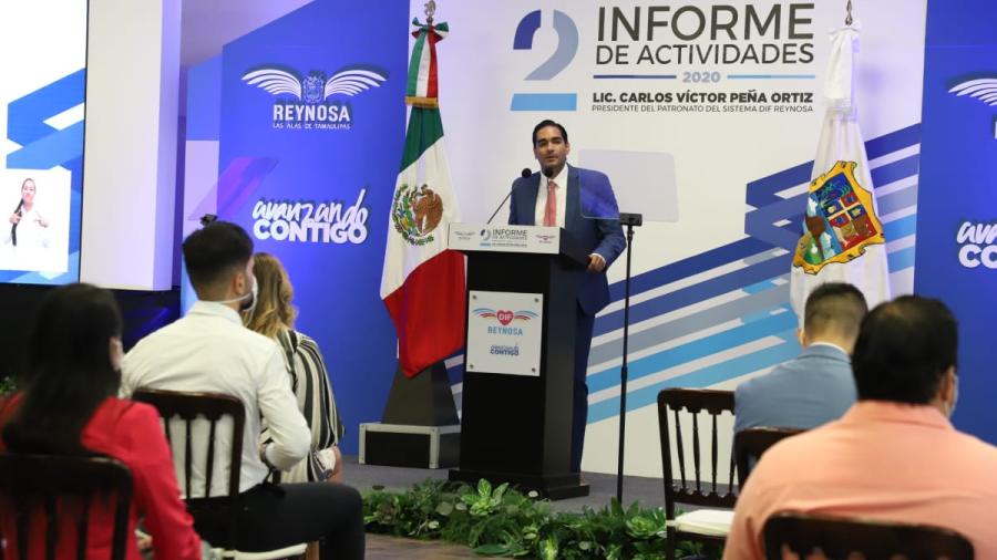 Rinde informe DIF Reynosa Carlos Peña Garza y Carlos Peña Ortiz