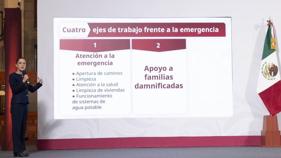 Sheinbaum anuncia fortalecimiento del sistema nacional de alerta y atención ante desastres