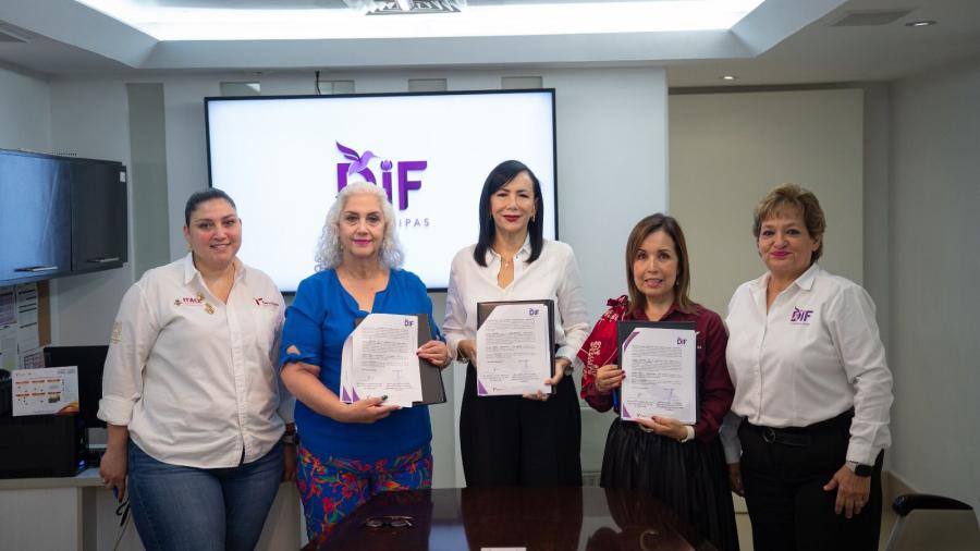 Firman DIF Tamaulipas e ITACE convenio para la fabricación de estufas ecológicas