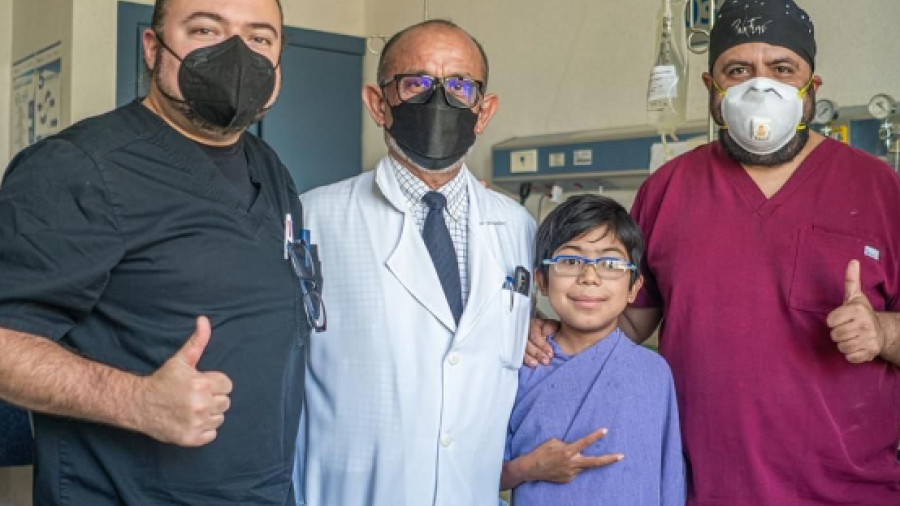 Yrving vuelve a casa tras recibir regalo de vida en Hospital Infantil de Tamaulipas