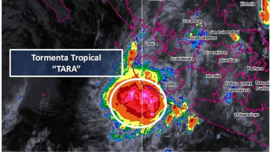 Tormenta tropical 'Tara' se forma en el Océano Pacífico