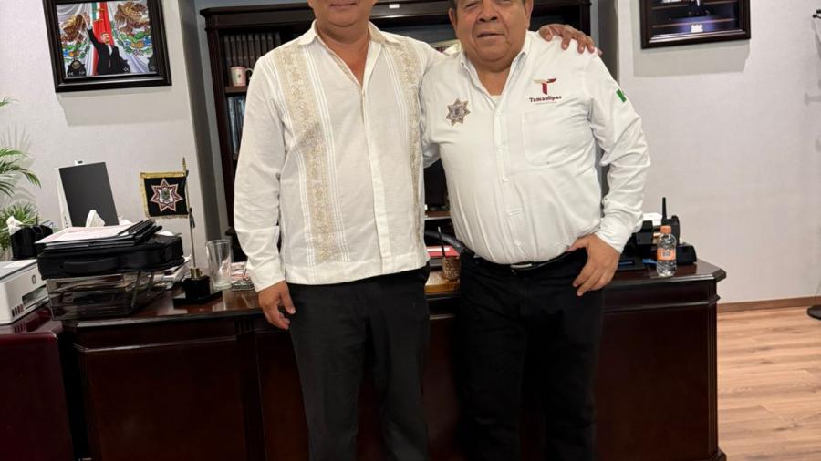 Afinan estrategias de seguridad Gobiernos de Américo Villarreal Anaya y Carlos Peña Ortiz