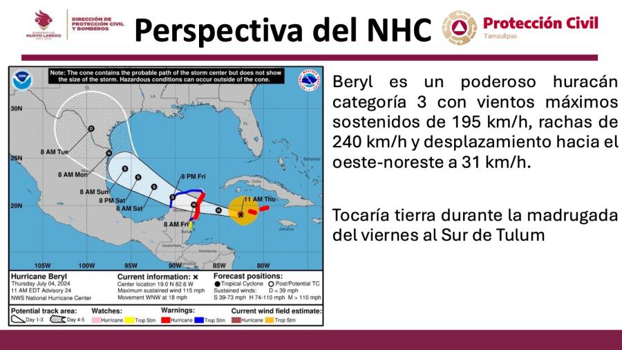 Exhorta Protección Civil a mantenerse alerta ante pronósticos de lluvias por fenómeno meteorológico 