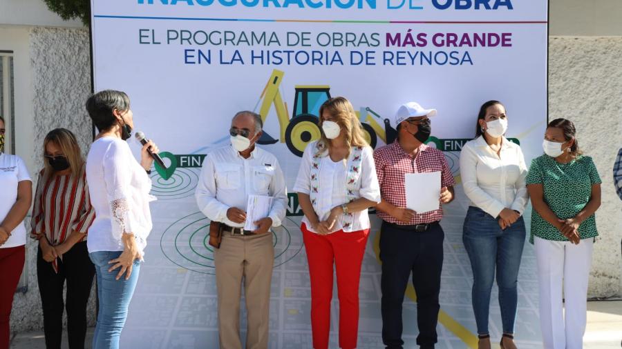 Reconocen colonos programa de obras del Gobierno Municipal de Reynosa 