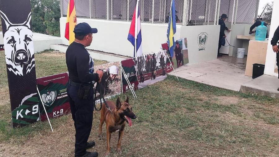Binomio canino de la Guardia Estatal asiste a  Diplomado Nacional para Perros Multipropósito