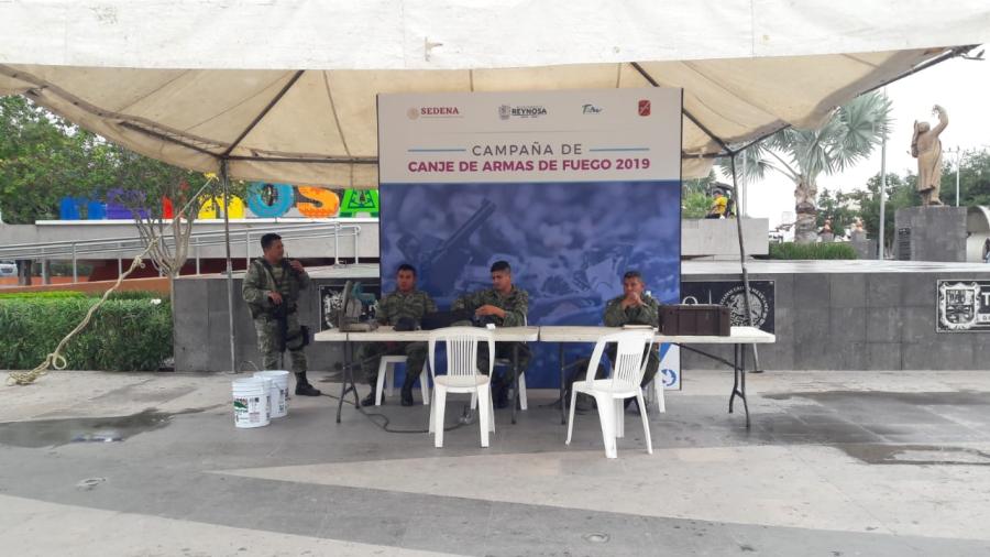 Responden reynosenses a canje de armas