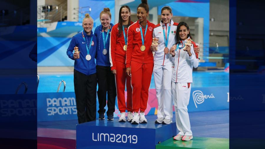 Paola Espinosa y Dolores Hernández obtienen bronce en clavados de trampolín