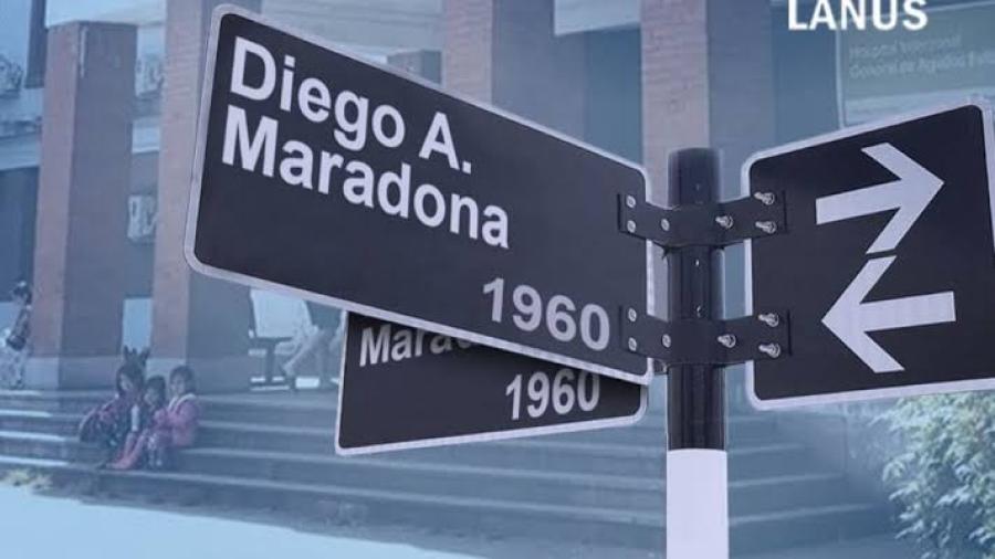 Recibe calle de Lanús, nombre de Maradona