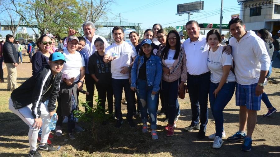 Jóvenes Tamaulipas y Ayuntamiento de Ciudad Victoria llevan a cabo acciones de reforestación