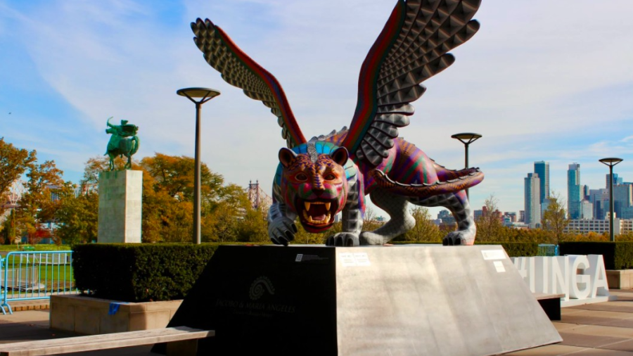 Arriba Alebrije de Oaxaca a la Plaza de la ONU de Nueva York