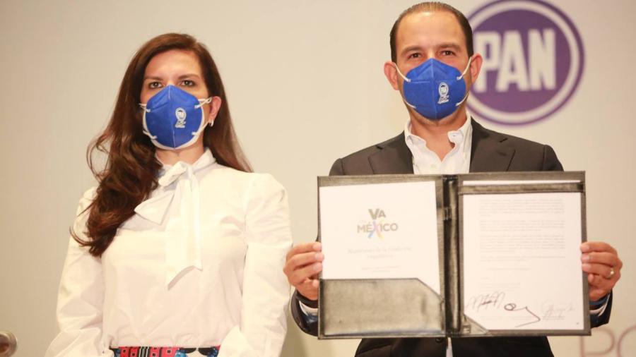 PRI, PAN y PRD firman coalición legislativa