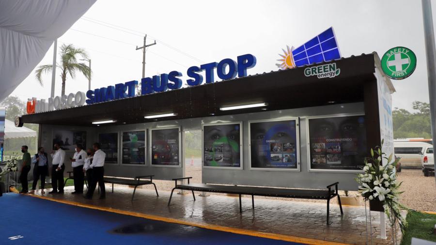 Posco México inaugura en Altamira el primer paradero inteligente de autobuses