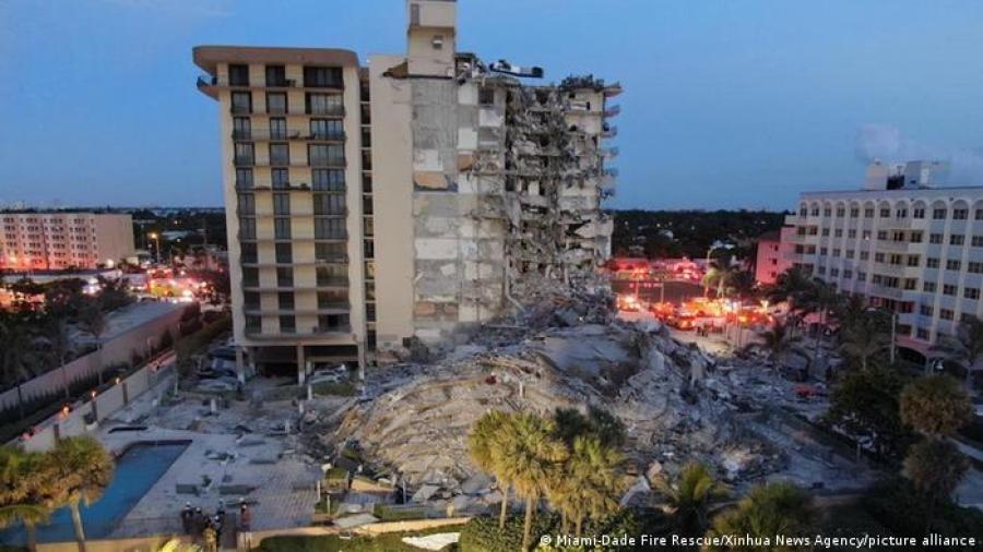 Derrumbe en Miami asciende a 96 muertos