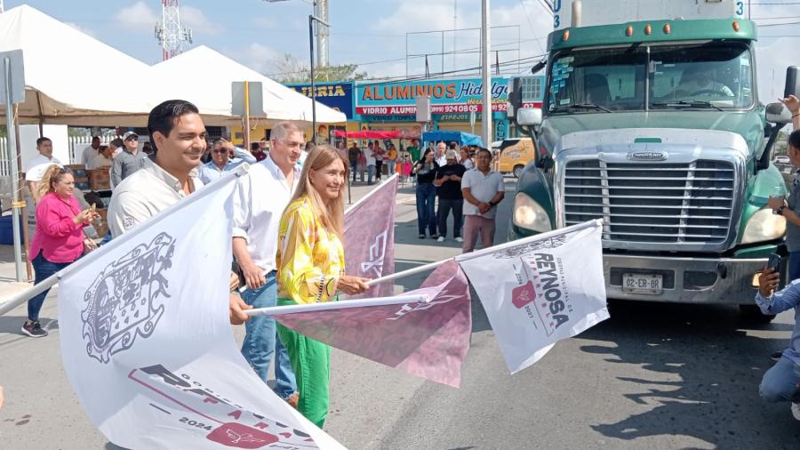 Reynosa envía 15 toneladas de víveres al norte de Veracruz