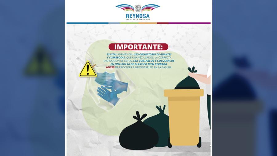 Deben desecharse cubrebocas correctamente para evitar más contagios