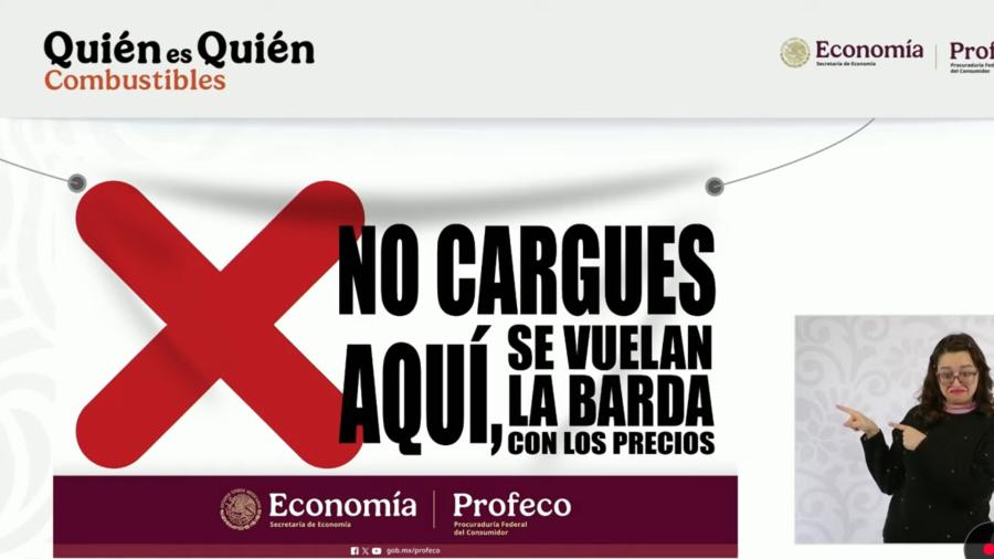 'No cargues aquí': Profeco evidenciará con lonas a gasolineras con precios elevados