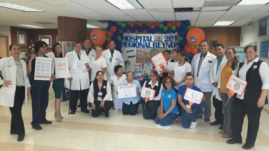 Hospital Regional Reynosa de PEMEX promueve campaña de Higiene de Manos 2018