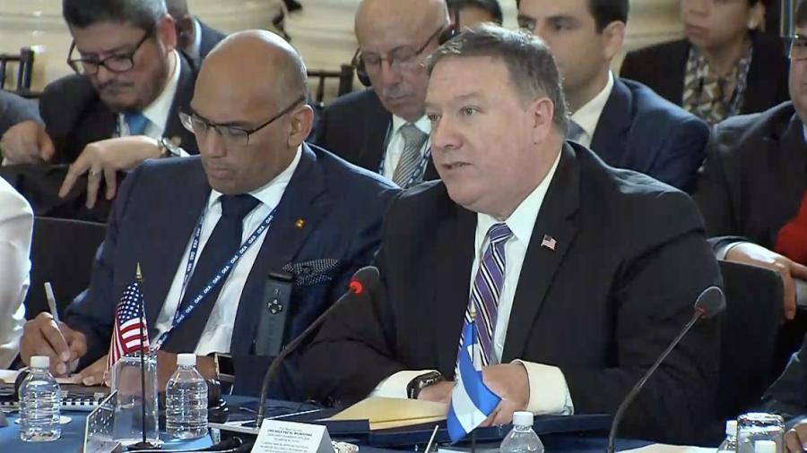 Mike Pompeo, pide a la OEA suspender a Venezuela 