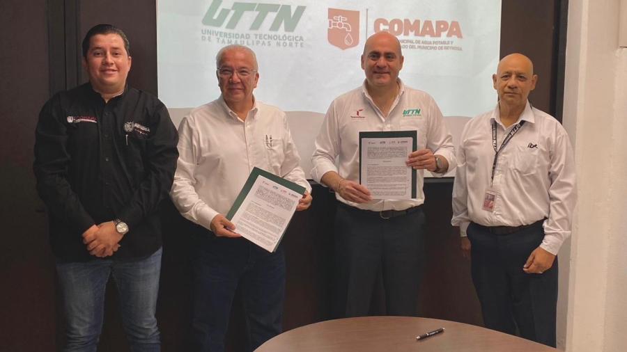 Firmó COMAPA convenio de colaboración de prácticas profesionales con la UTTN