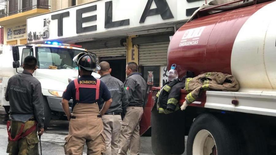 Tienda de telas se incendia