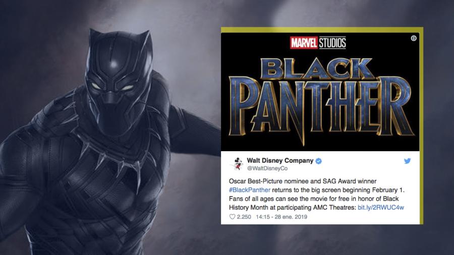 “Pantera Negra” vuelve con funciones gratis a cines estadunidenses