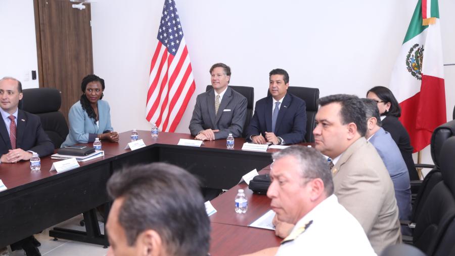Estrecha colaboración Gobierno de Tamaulipas con Estados Unidos