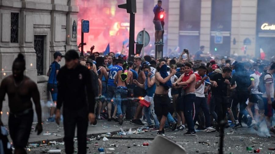 Al menos 292 detenidos en Francia por celebraciones de Mundial