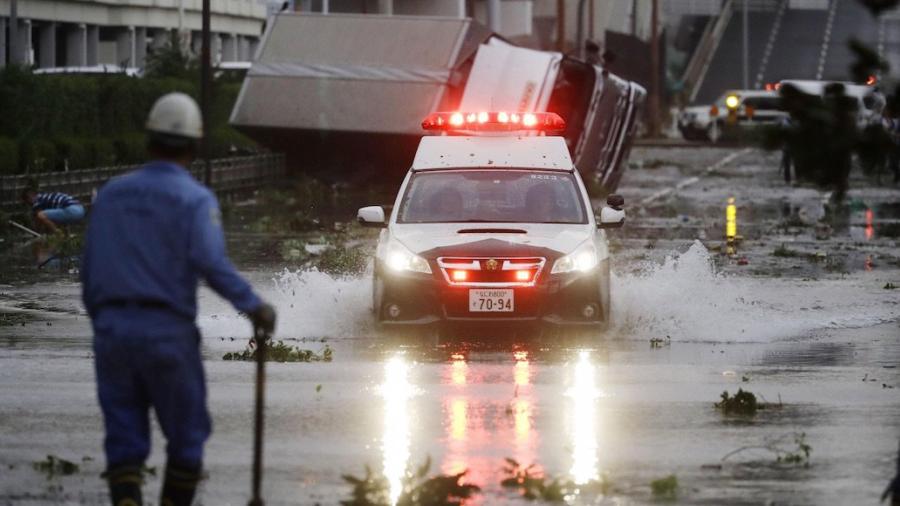 Tifón Jebi causa estragos a su paso por Japón