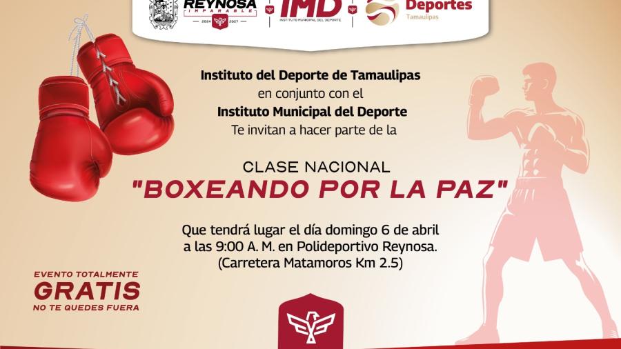 Invita Gobierno de Reynosa a la Clase Nacional ‘Boxeando por la Paz’