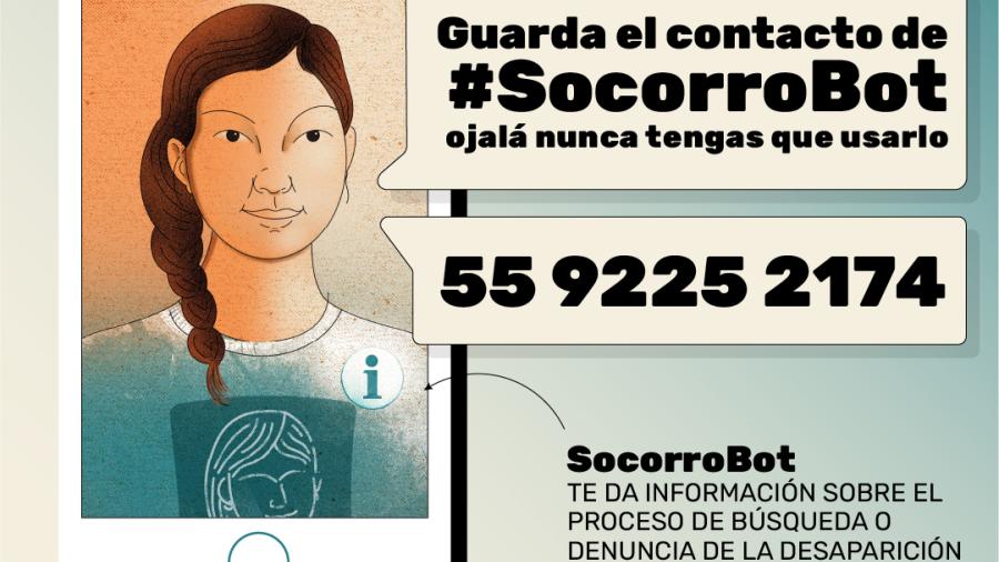 Conoce SocorroBot, una bot que ayuda a reportar la desaparición de una persona en México