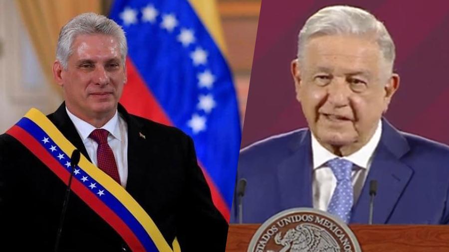 Felicita AMLO a Miguel Díaz-Canel por su reelección como presidente de Cuba