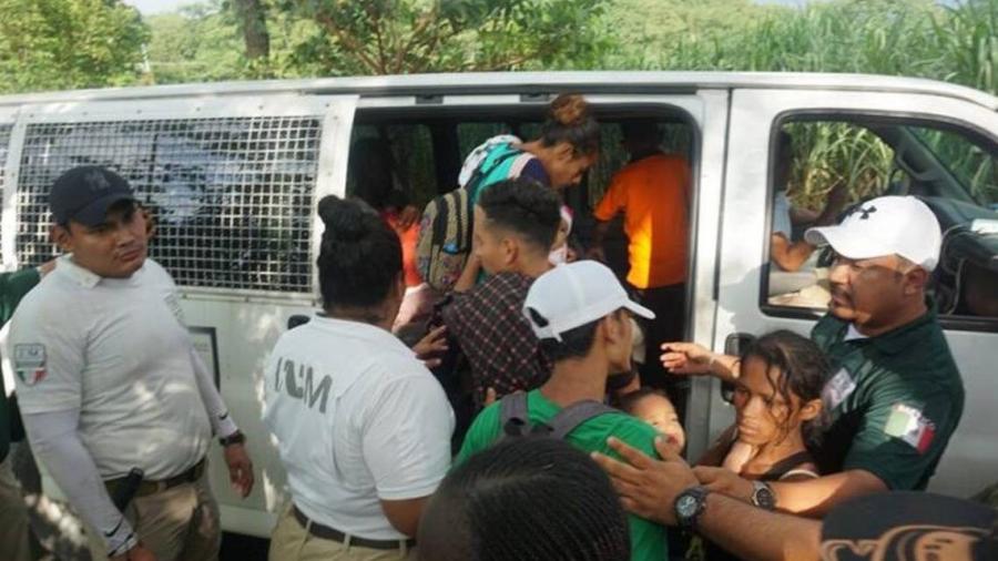 Detienen a 156 migrantes indocumentados en Chiapas y Veracruz