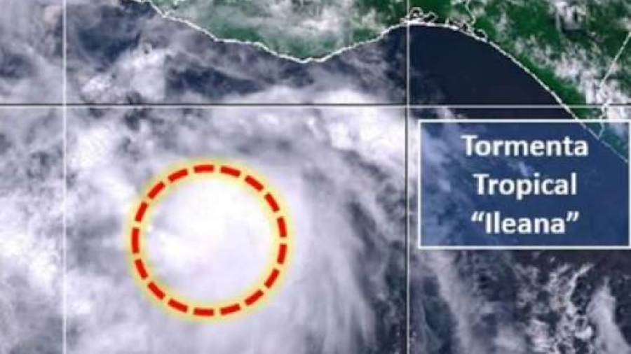 Tormenta tropical Ileana se localiza frente a las costas de Guerrero