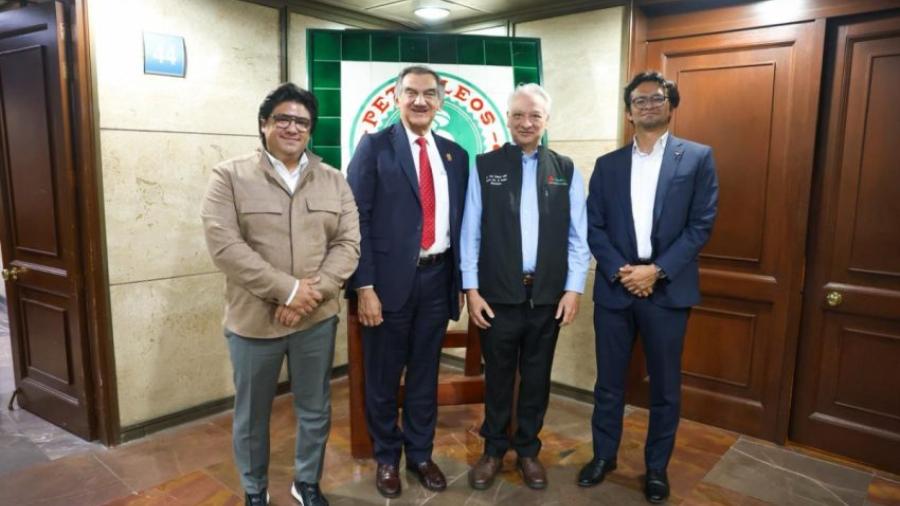 Revisan gobernador Américo Villarreal y director de Pemex proyectos estratégicos para Tamaulipas