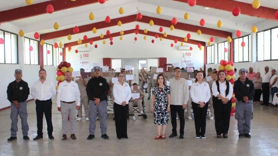 Entregan más de 600 constancias de capacitación laboral a PPLs del CEDES Matamoros