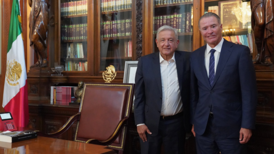 Se reúne AMLO con Quirino Ordaz, embajador de México en España