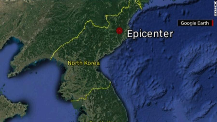 Registran actividad sísmica en Corea del Norte