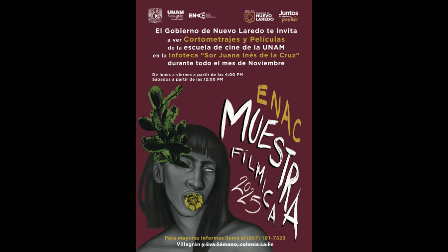 Selecciona la UNAM a Nuevo Laredo sede de la muestra de cine ENAC 2025
