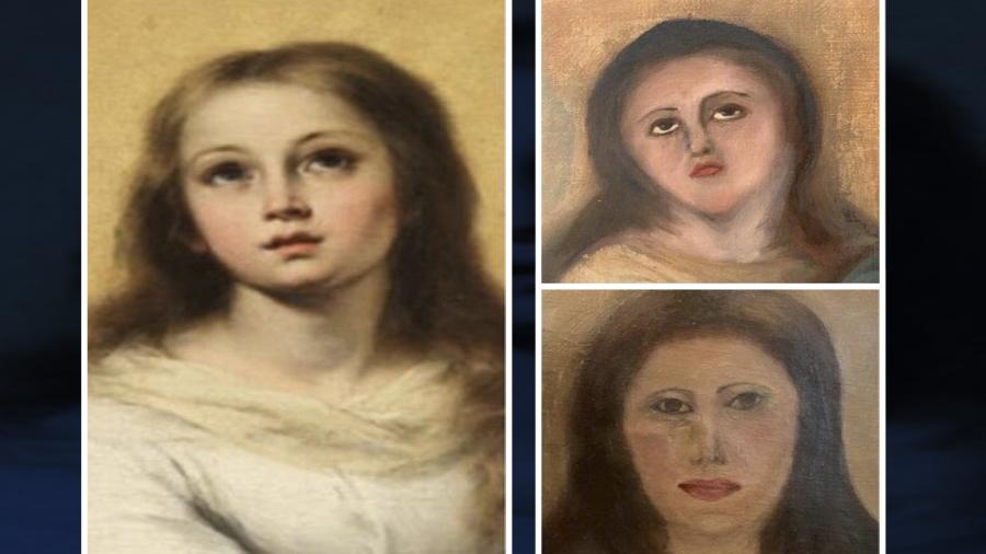 ¡Nueva restauración fallida! Se trata de una copia de inmaculada de Murillo